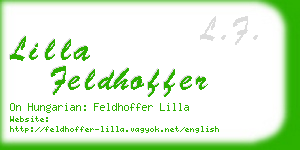 lilla feldhoffer business card